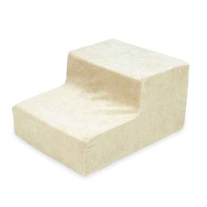 Set spatiu de joaca, mimii, schodek piankowy Velvet soft, 45x60x30cm, bej