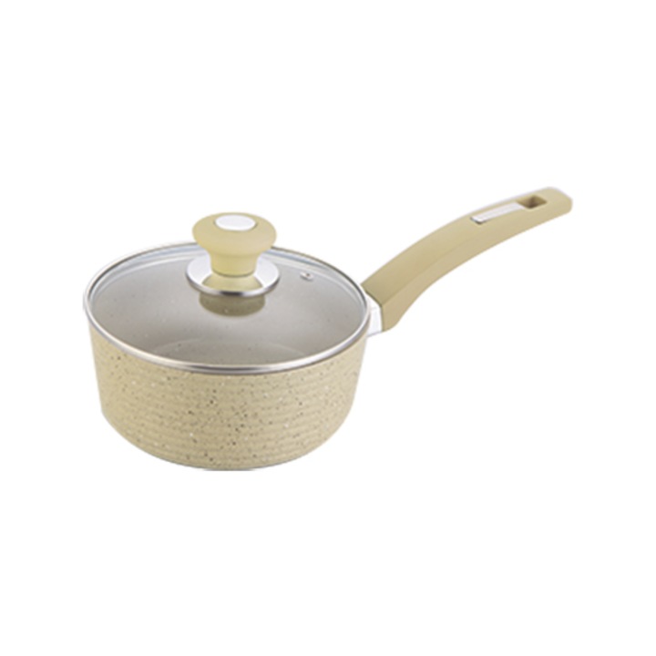 Касерола Еко Mira N, 18см., с капак, керамично мраморно покритие