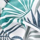 Perdea decorativa cu inele metalice Elina 140x250 Eurofirany Alb/Turcoaz