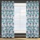 Perdea decorativa cu inele metalice Elina 140x250 Eurofirany Alb/Turcoaz