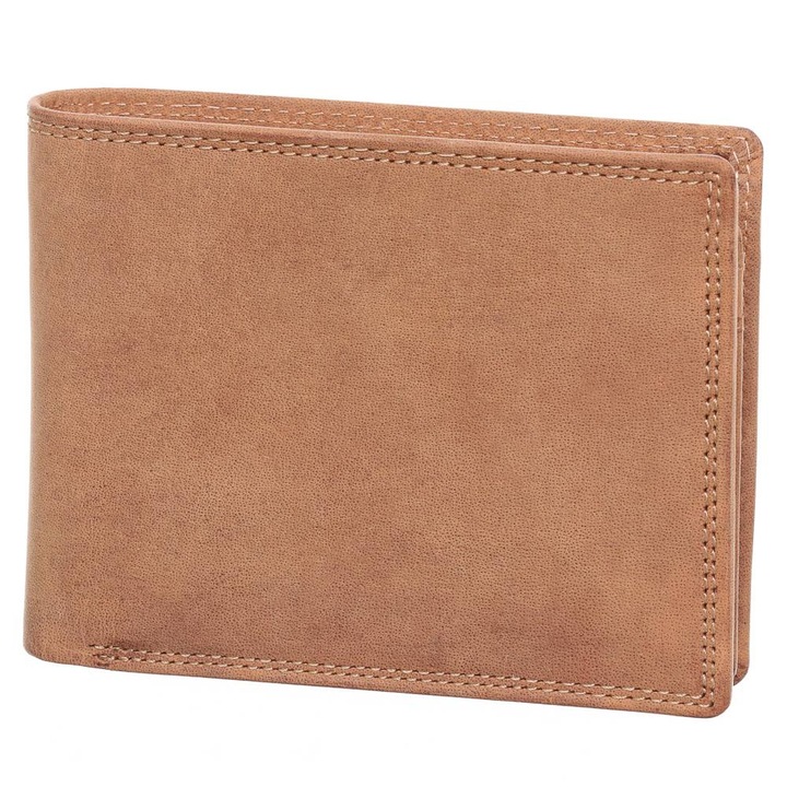 Portofel pentru barbati, Baaron, Piele, Maro