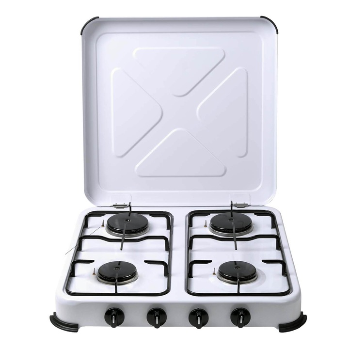 Aragaz Cago, patru arzatoare, putere 5,8kW, Alb