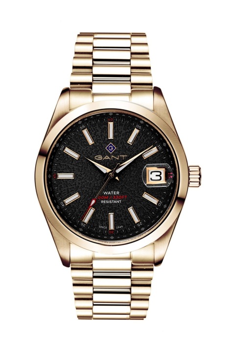 Férfi karóra, kesztyű, rozsdamentes acél, 42 mm, rózsa arany, G161005