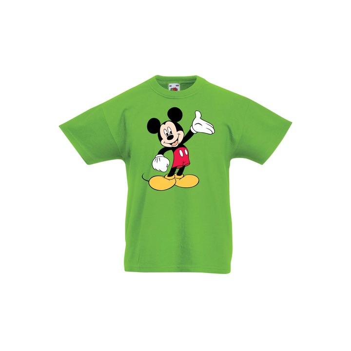Детска Тениска Подарък Mickey Mouse Мики Маус Мини Маус Minnie Mouse Disney Дисни Mickey Mouse 2, Ментово зелено
