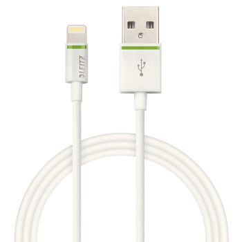 Cablu de date Leitz Complete Lightning - USB XL, 2 m alb Cablu de date Leitz Complete Lightning - USB XL, 2 m alb