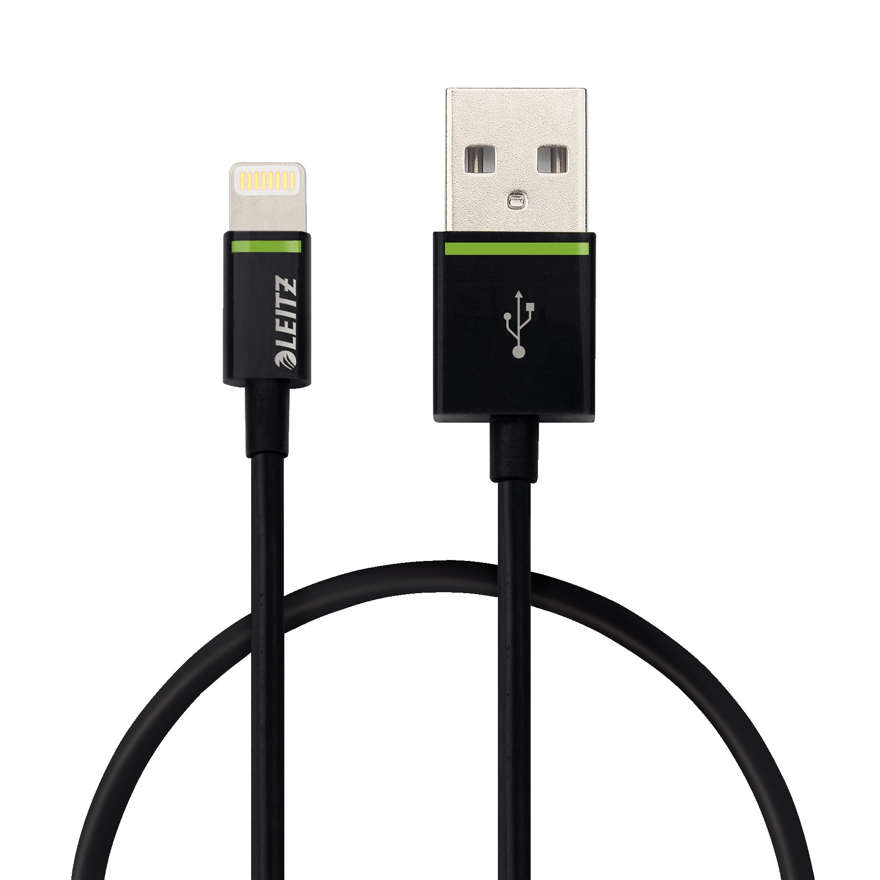 Cablu de date Leitz Complete Lightning - USB, 1 m negru