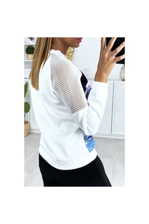 Bluza May& Co P173 culoare alb