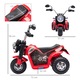 Motocicleta electrica, Homcom, Polipropilena/Metal, 20 W, 18-36 luni, 72x57x56 cm, Negru/Rosu