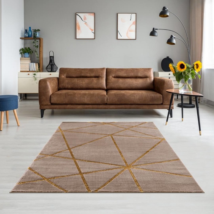 Pera szőnyeg, modell 0402A, 200 cm x 290 cm, bézs