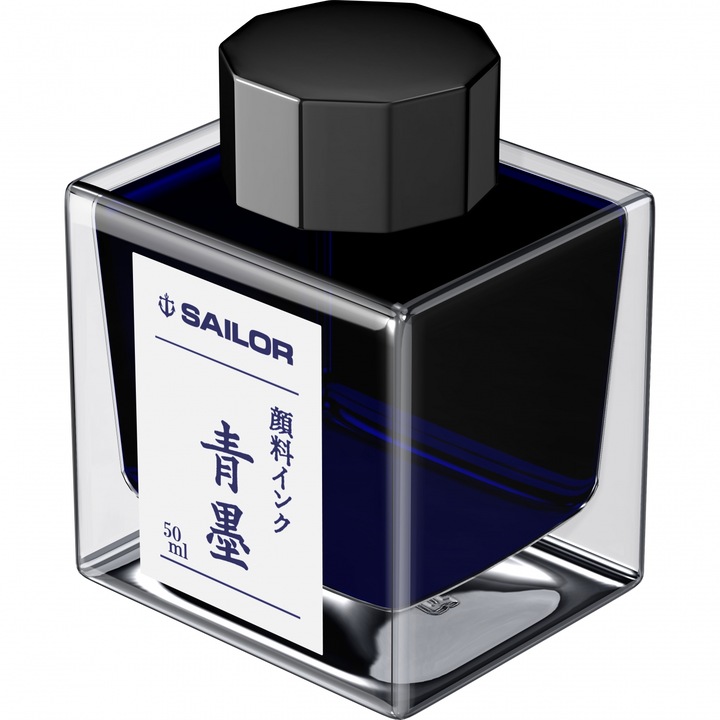 Мастило за химикал SAILOR, Основен пигмент Seiboku, Dark Blue, 50 мл