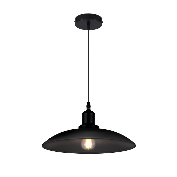 Pendul Horizon Gtv Decor, Negru, 1xE27, exclus