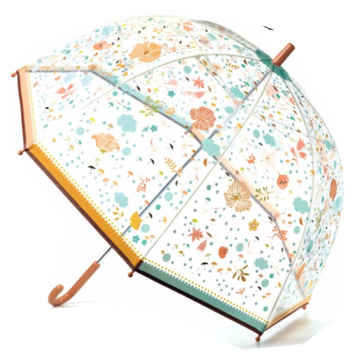 Esernyő felnőtteknek, színes virágok, 83 x 55 cm, Djeco