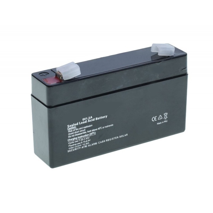 Acumulator Plumb-Acid 6V, 1.2 A elSales ELS-AC612, negru
