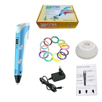 Set stilou 3D, PLA/ABS, Ecran LCD, 1.75mm, Albastru