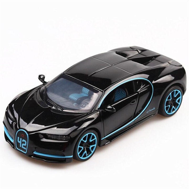 Bugatti Chiron модел черен/син - 1/24 Maisto