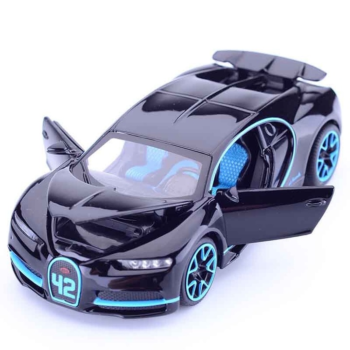 Bugatti Chiron модел черен/син - 1/24 Maisto