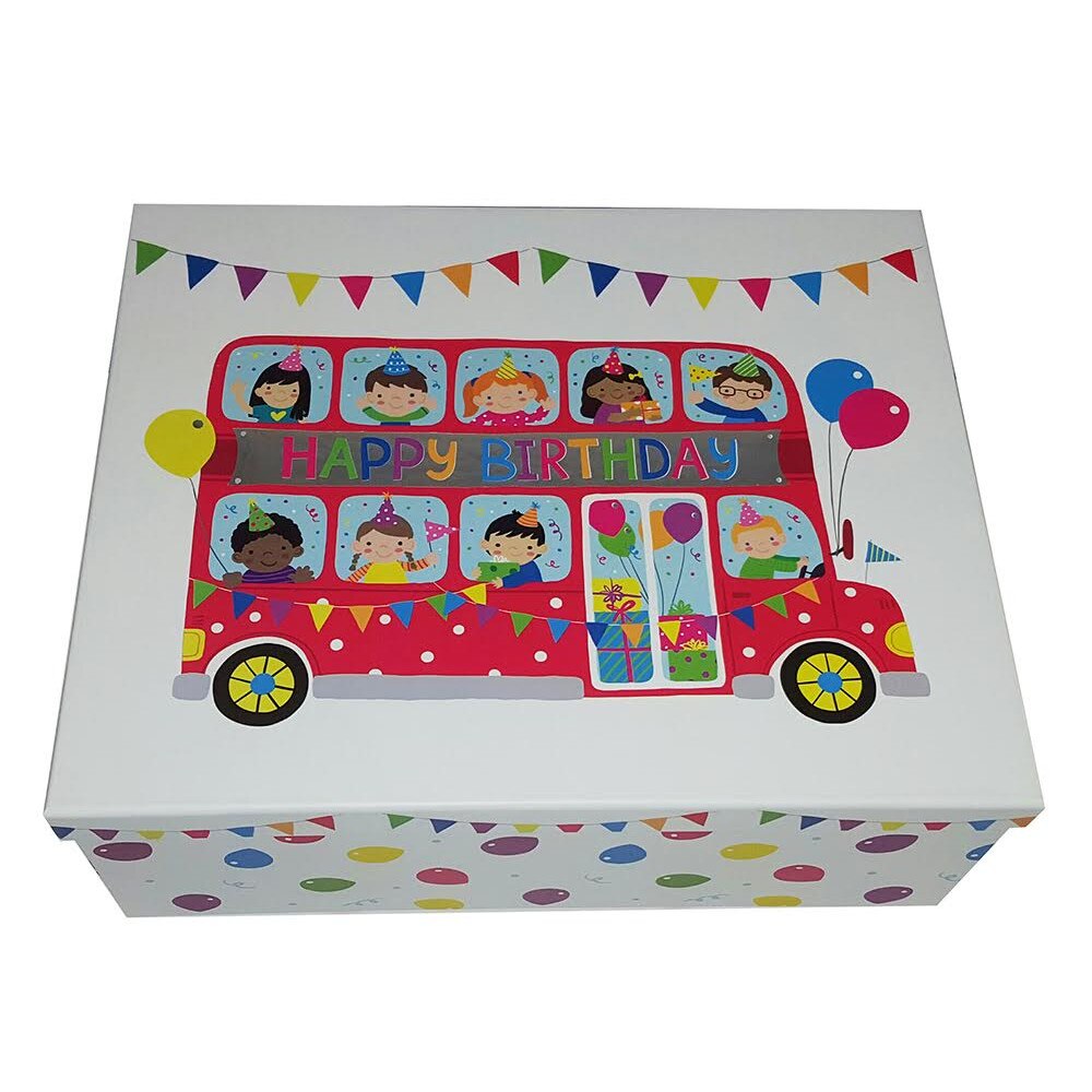 Cutie pentru cadou - Happy Birthday, medie