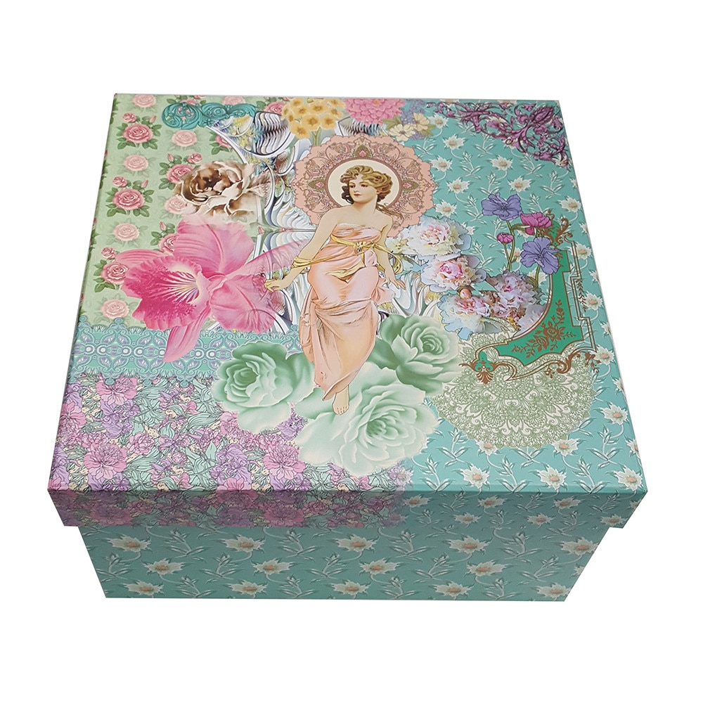 Cutie medie pentru cadouri - Lady in flower garden