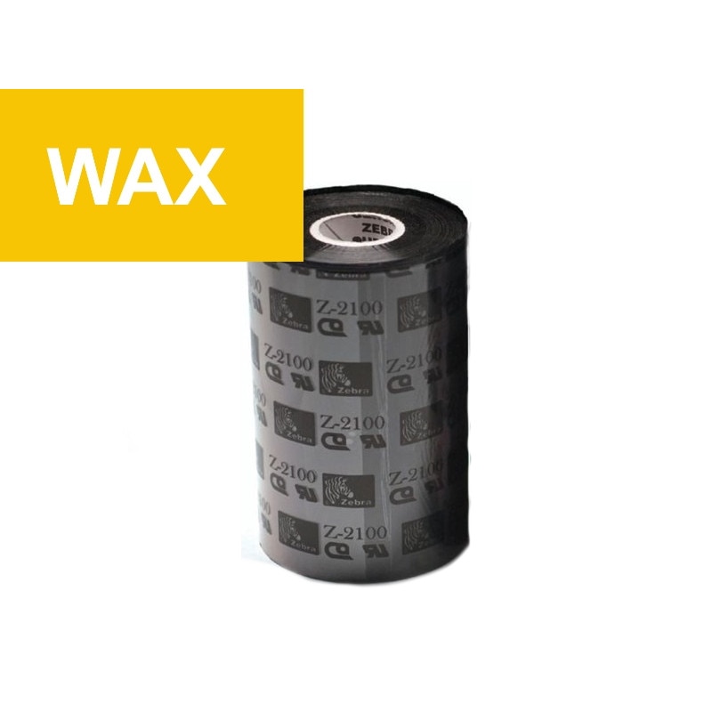 Ribon Zebra 2100 110mm x 450m, negru, OUT