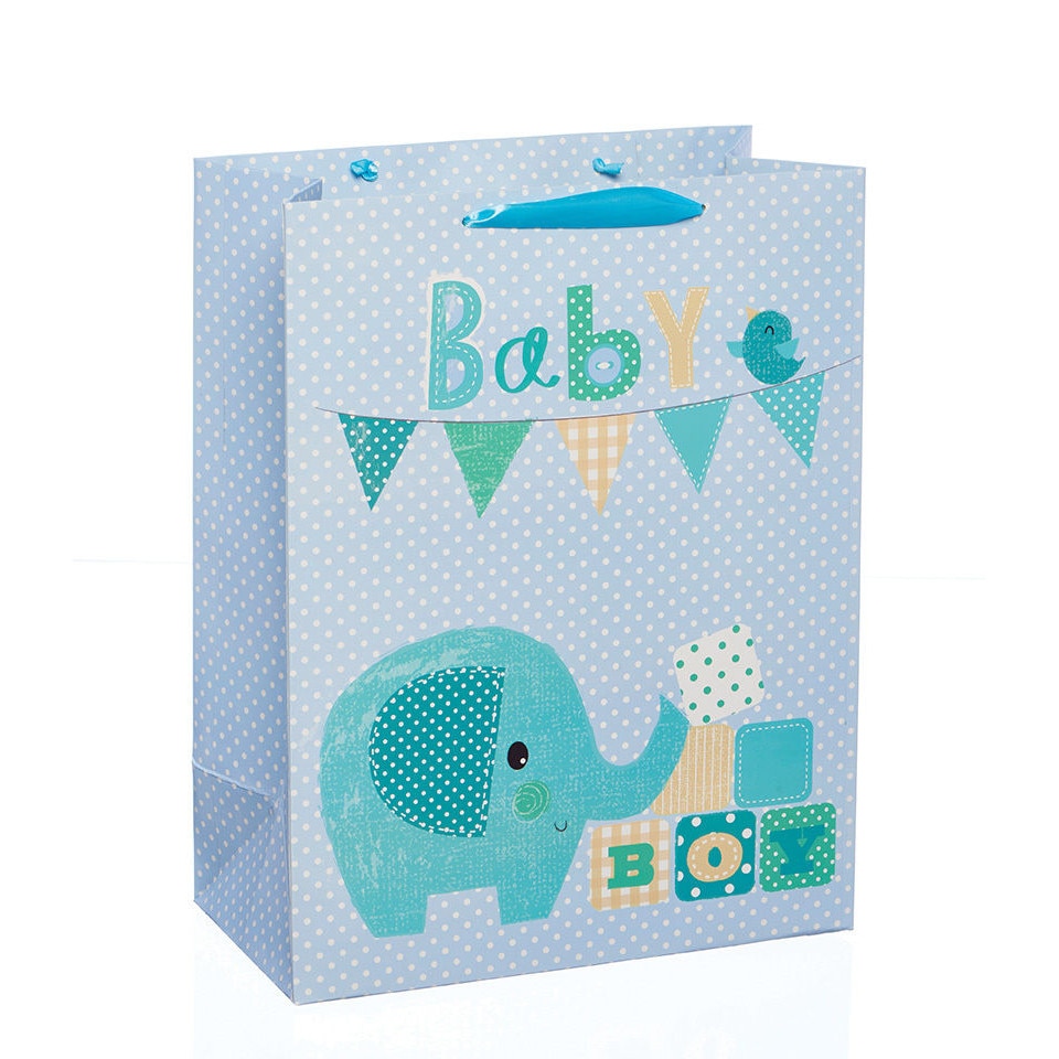 Punga pentru cadou - Blue Elephant - mini