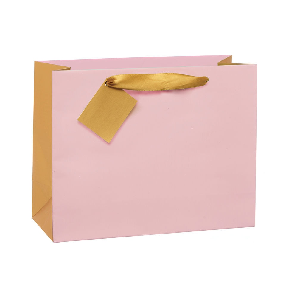 Punga pentru cadou - Pink & Gold - mare