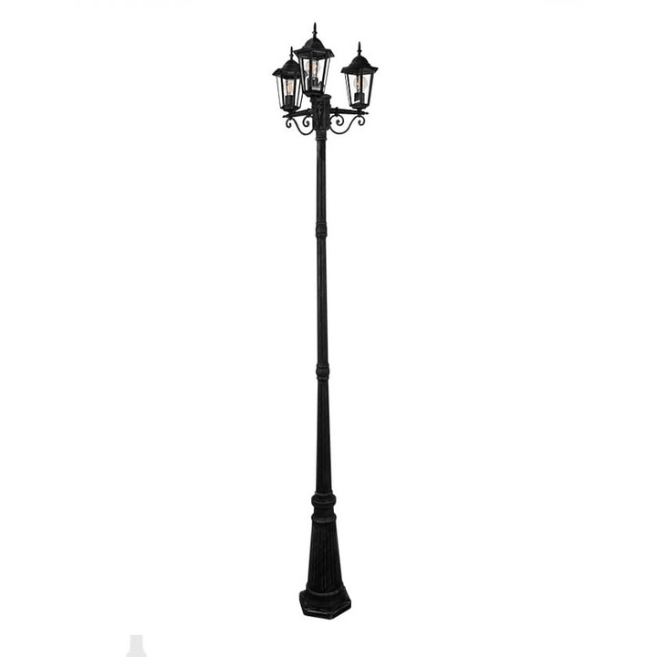 Лампа за открито Ligura 2.5m, черна, 3xE27, max 3x20W LED