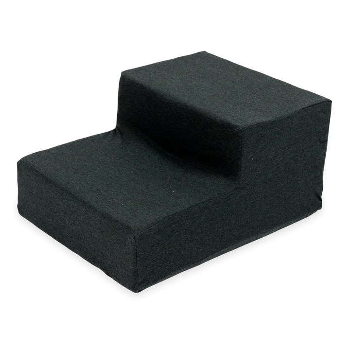 Spatiu de joaca pentru copii, Spuma, Tip treapta, 45 x 60 x 30 cm, Gri inchis