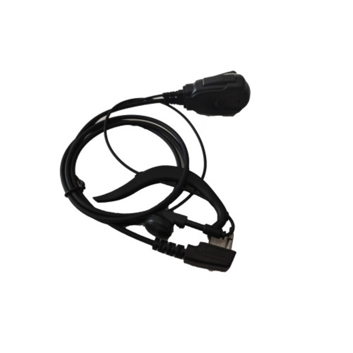 Casti ear loop cu microfon pentru statii radio portabile Baofeng, Wouxun, Puxing, Kenwood