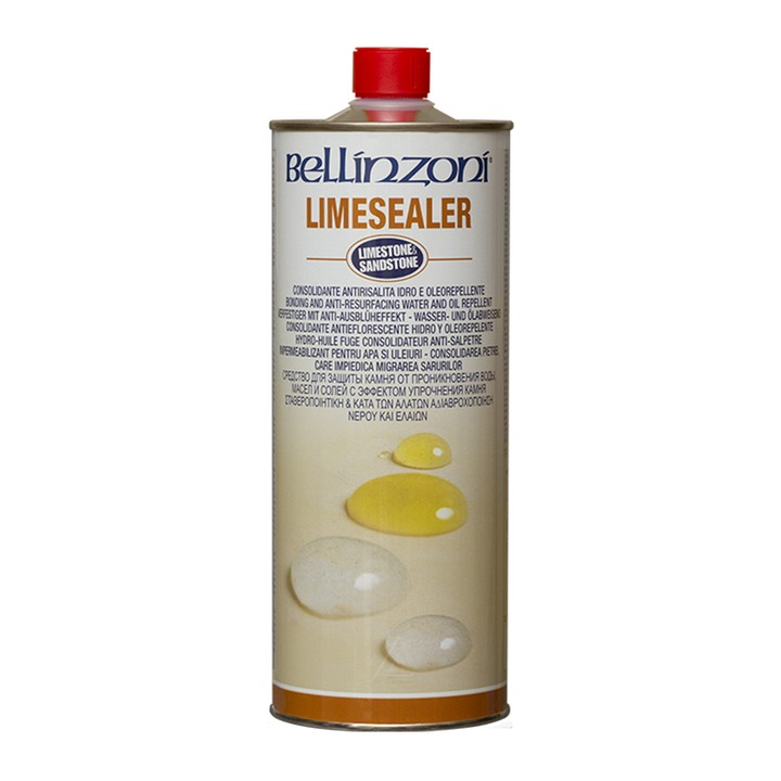 Укрепваща хидроизолация Bellinzoni Limesealer, 1 л, водоотблъскващ, маслоотблъскващ