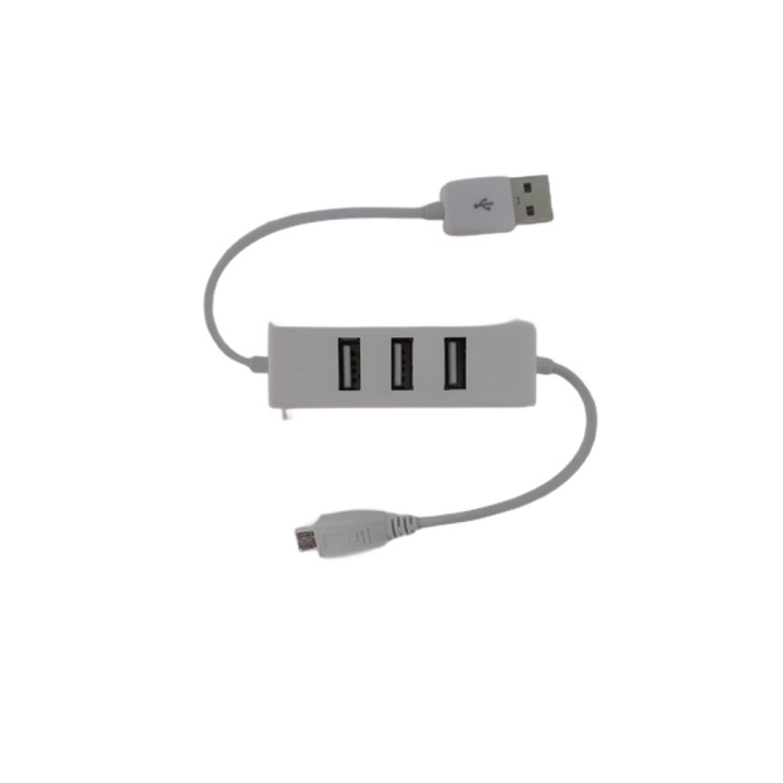 Hub pentru incarcare cu 3 porturi USB, conectori 1x USB si 1x MicroUSB, TCL-BBL4670