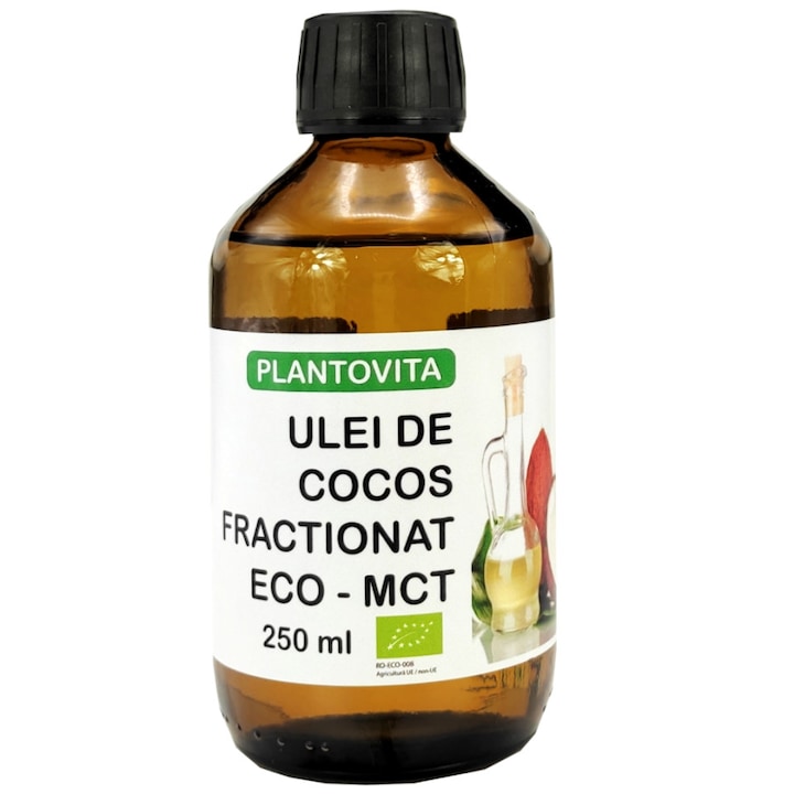 Ulei de cocos fractionat eco - MCT, 250 ml