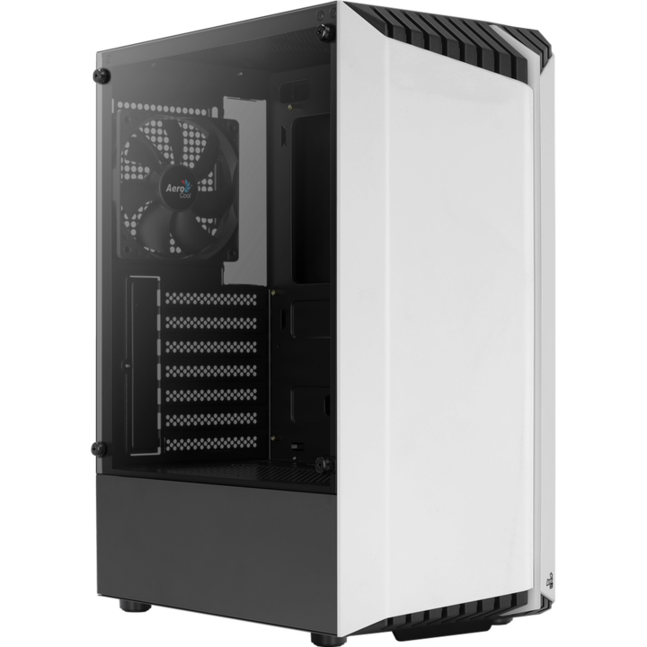 AeroCool Bionic v1 ATX Fekete/Fehér Edzett Üveg Számítógép ház