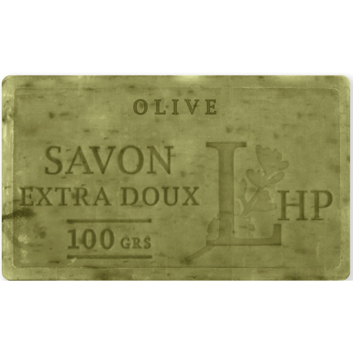 Натурален марсилски сапун с ексфолиращи маслини, 100g LHP Lavanderaie de Haute Provence