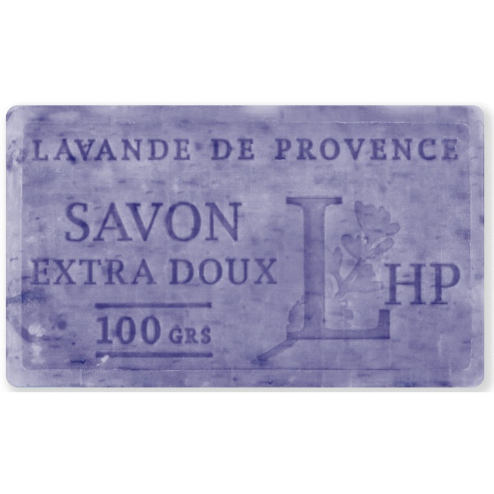 Сапун LHP Lavanderaie de Haute Provence, Натурален, Марсилски, с ексфолираща провансалска лавандула, 100g