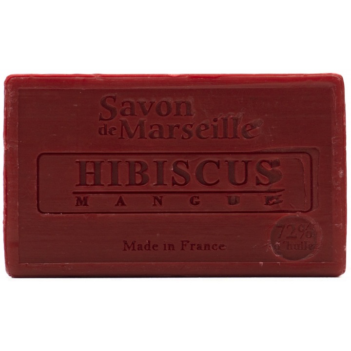 Sapun natural de Marsilia cu Hibiscus si Mango, 100g Le Chatelard 1802