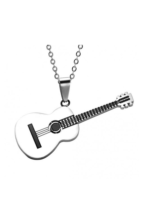 Lant cu pandantiv otel inox chitara clasica