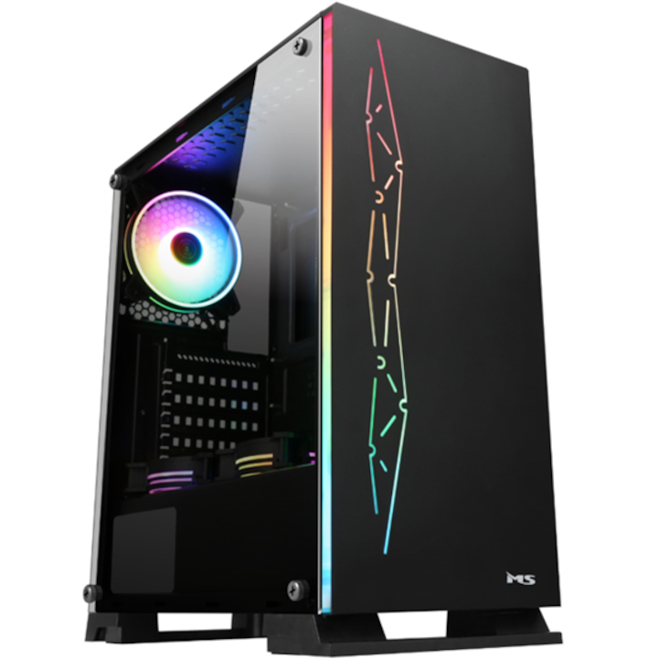 Carcasa ATX CoolBox COO-CHA-GM100-0, semitorre, dimensiuni compacte