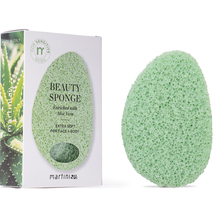 Martini Szivacs, arcra és testre, érzékeny bőrre, aloe verával, extra puha