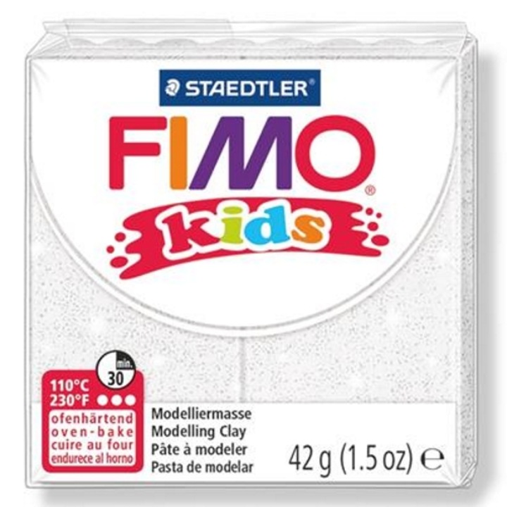 Пластилин Fimo, 42 гр, Горим, "Kids", Бял