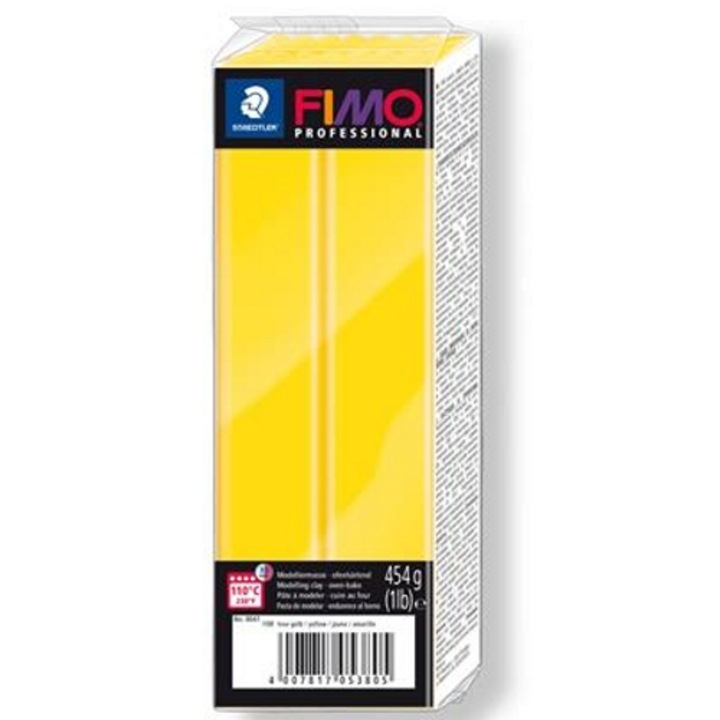 Професионален пластелин, Fimo, 454 g, Жълт