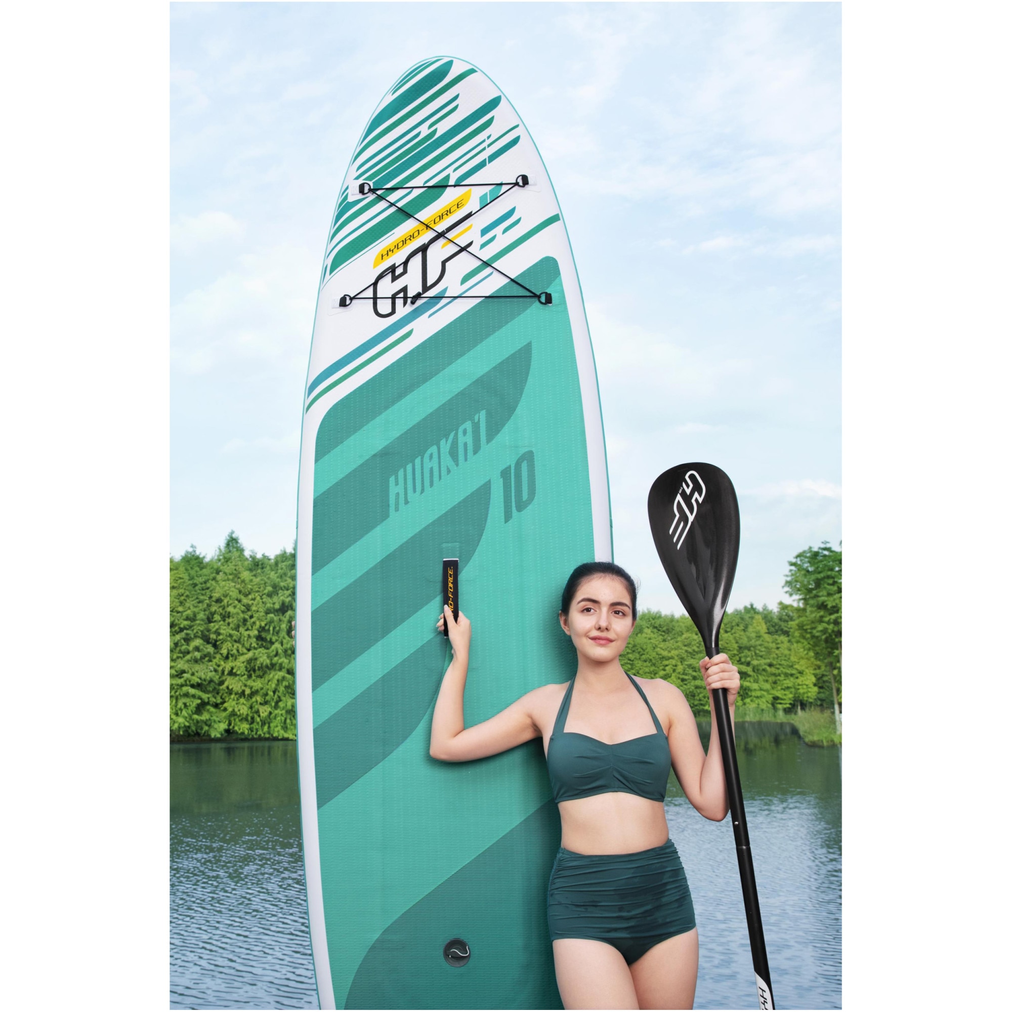 Set placa SUP Hydro-Force HuaKa'i, 305x84x15 cm, padela, pompa
