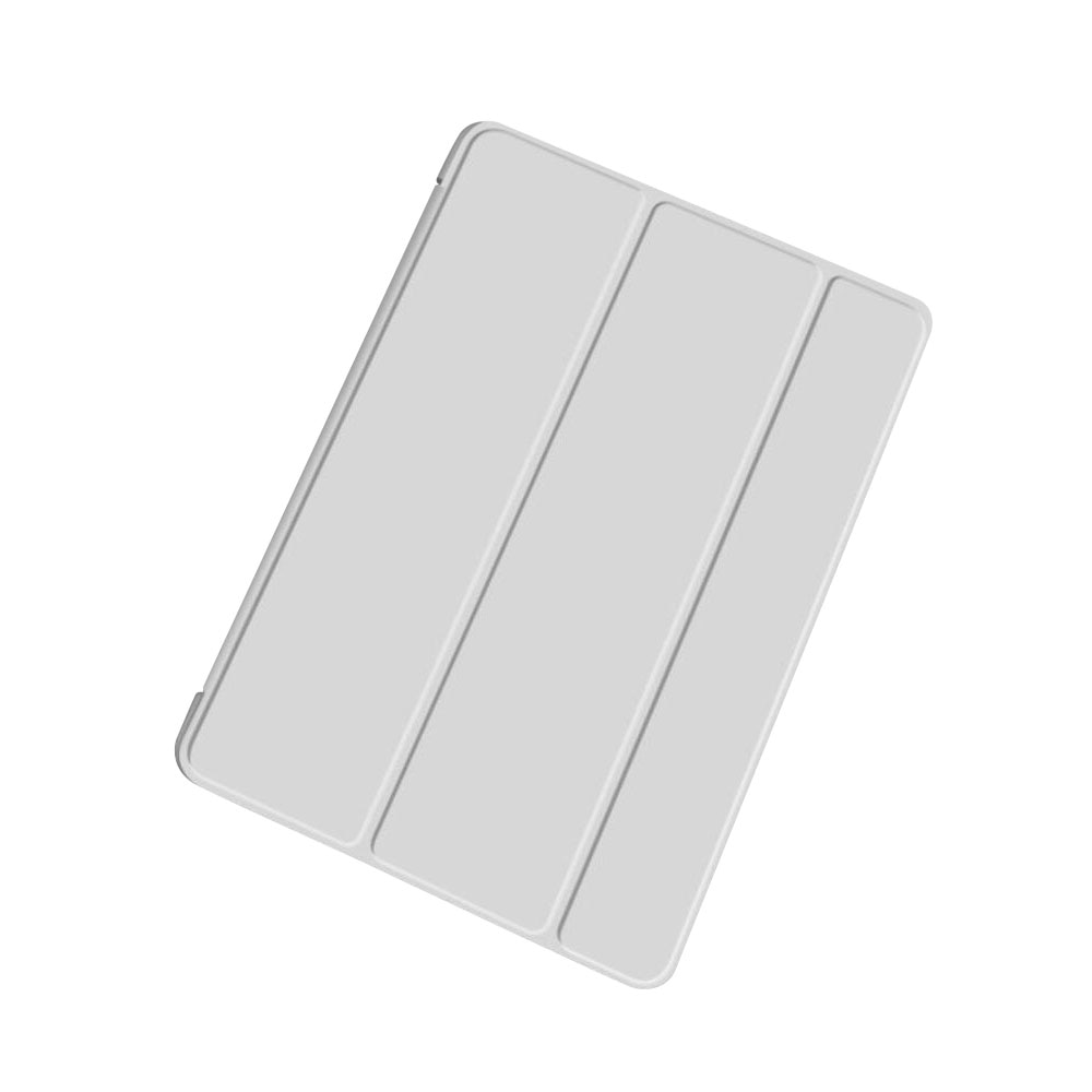 Husa de protectie compatibila cu iPad 9 / 8 / 7, iPad Air 3, iPad Pro, Silicon, 10.2"-10.5", Tip Flip Cover, Gri deschis