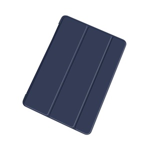 Husa de protectie compatibila cu iPad 9 / 8 /7, iPad Air 3, iPad Pro, Silicon, 10.2"-10.5", Tip Flip Cover, Albastru inchis