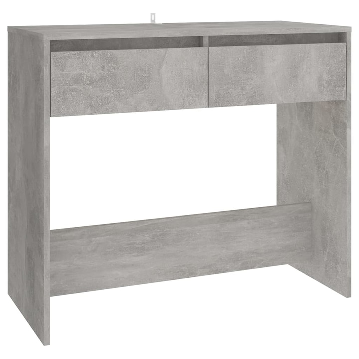 Конзолна маса vidaXL, Бетонно сива, 89x41x76,5 см, Стомана, 20.1 Kg