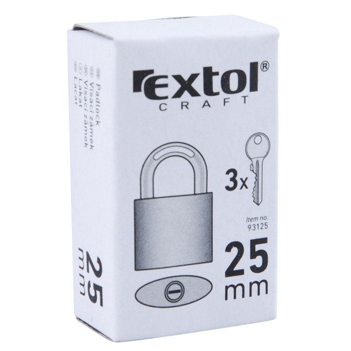 Lacat din fonta, Extol Craft, 25 mm