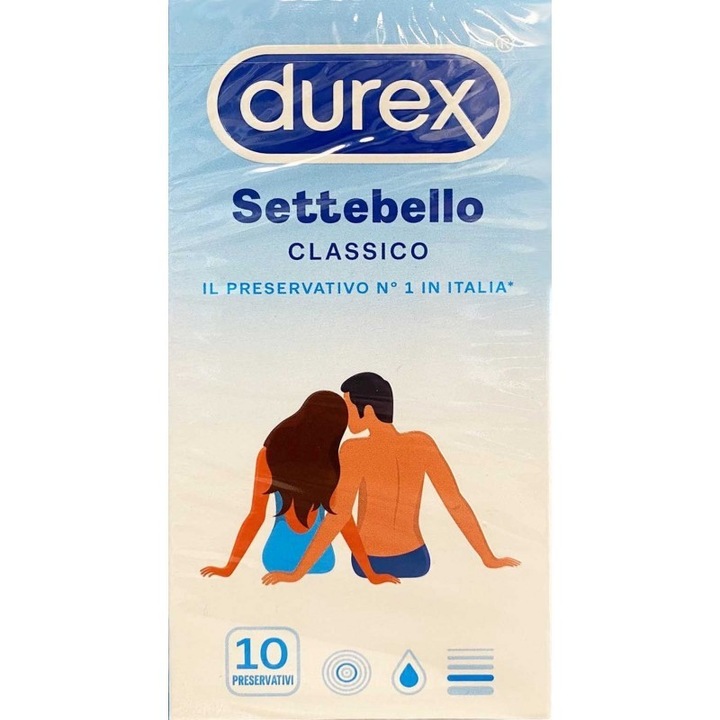 Durex Settebello Classico óvszer szett, 10 db