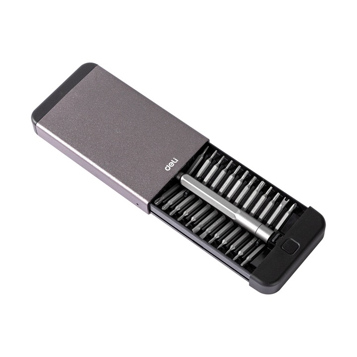 Комплект отвертки Deli Tools, 25 броя