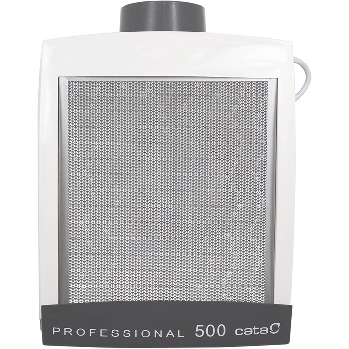 Кухненски аспиратор Cata, Professional 500 (GW), Центробежен аспиратор, клас D, 450 m3 / h, 57dB, 125w, 26 см