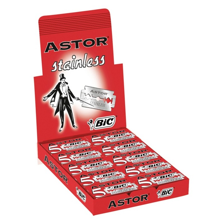 Комплект от 2 бръснача Astor, мъжки, 20 x 5 части