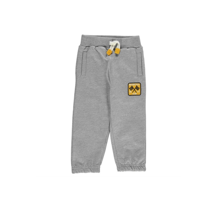 Pantalon baieti Crafted Fashion, Gri deschis, 6-7 Ani